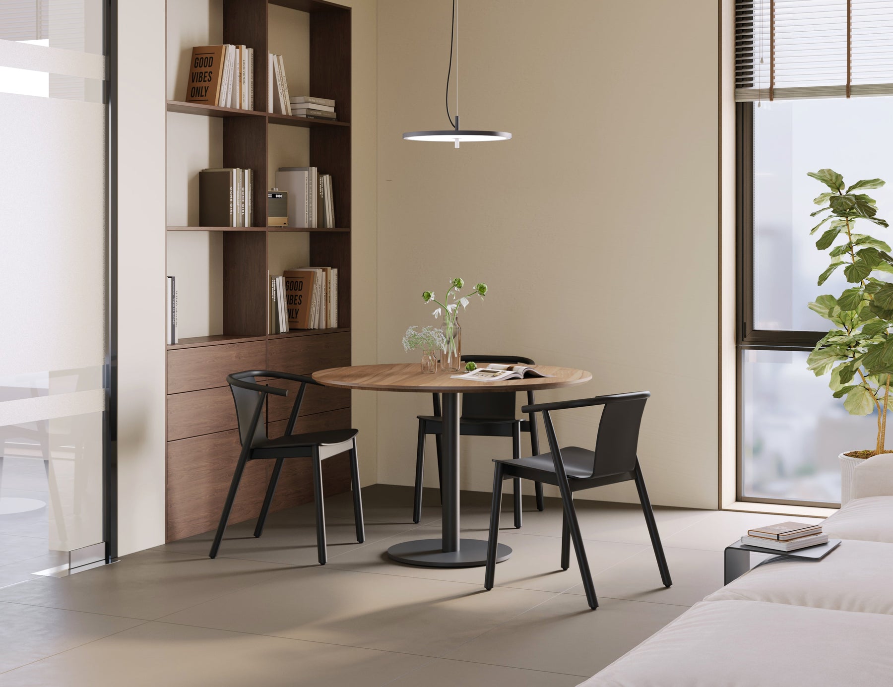 How a Round Meeting Table Changes Shared Work Discussions