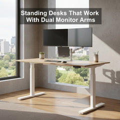 Standing Desks That Work With Dual Monitor Arms
