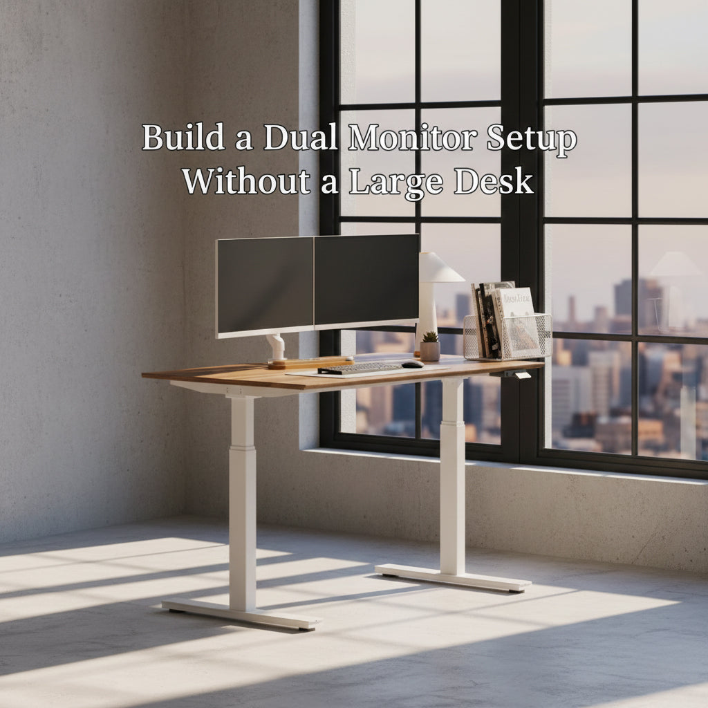 Build a Dual Monitor Setup Without a Large Desk
