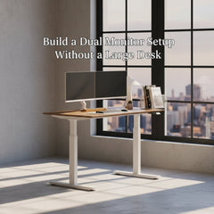 Build a Dual Monitor Setup Without a Large Desk