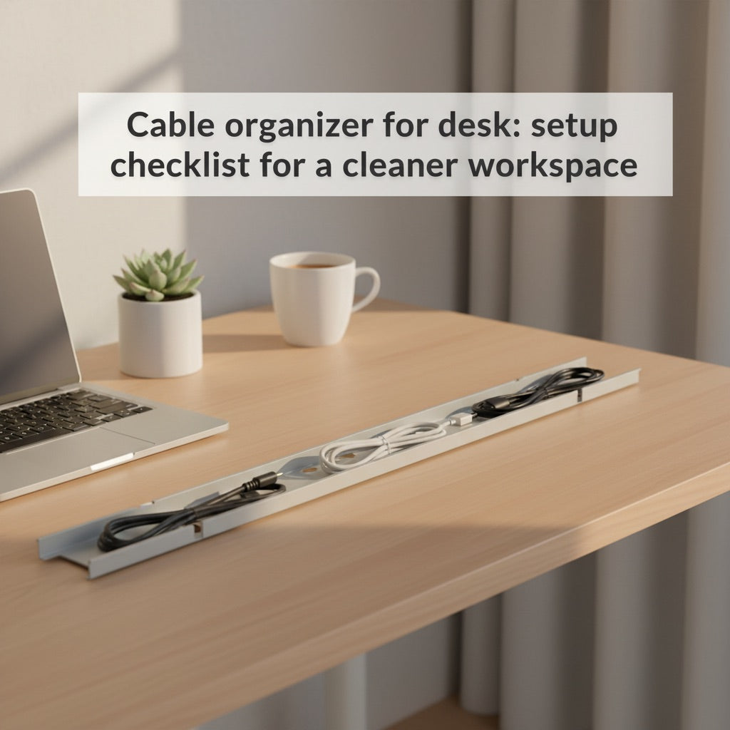 Cable organizer for desk: setup checklist for a cleaner workspace