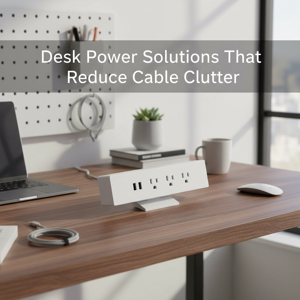 Desk Power Solutions That Reduce Cable Clutter