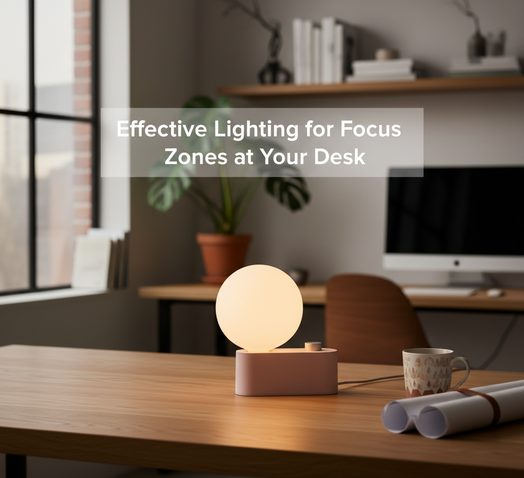 Effective Lighting for Focus Zones at Your Desk