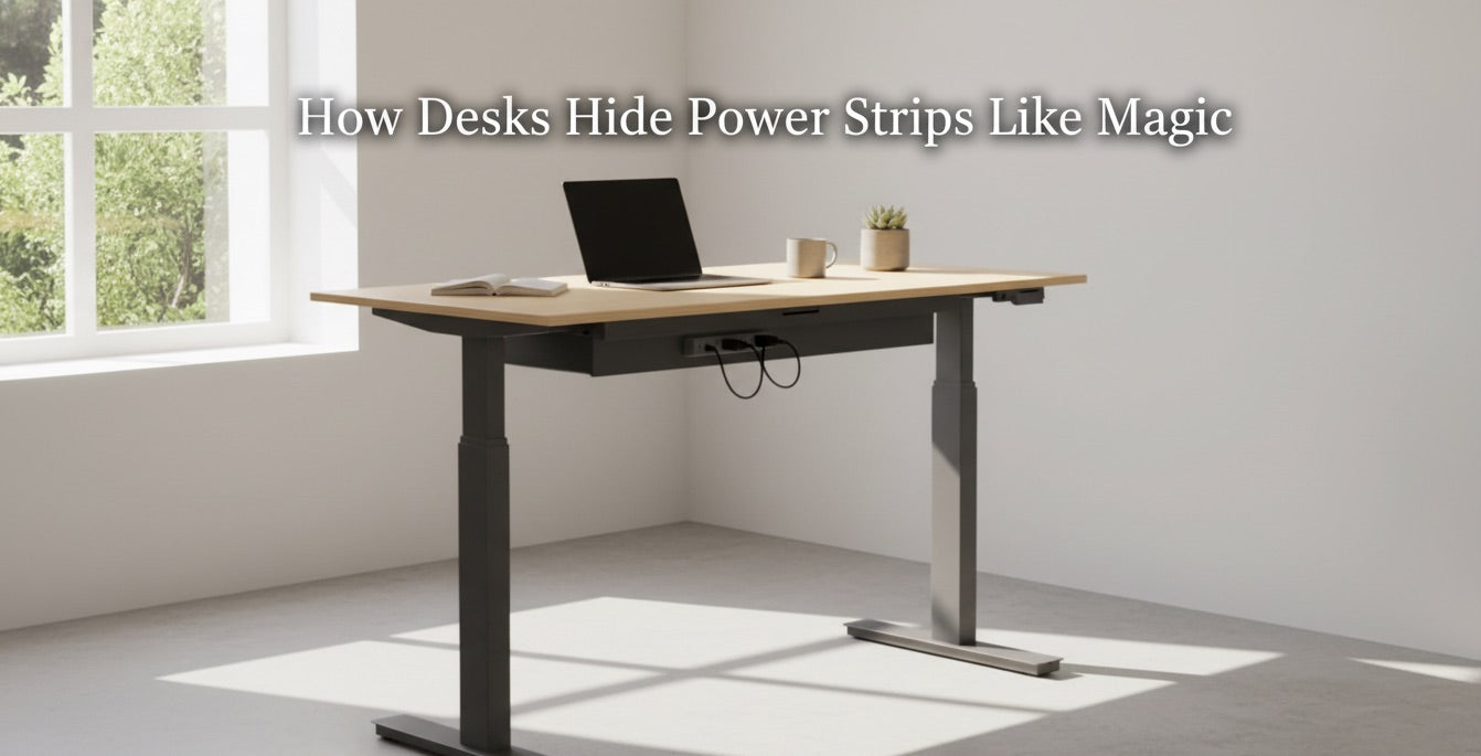 How Desks Hide Power Strips Like Magic