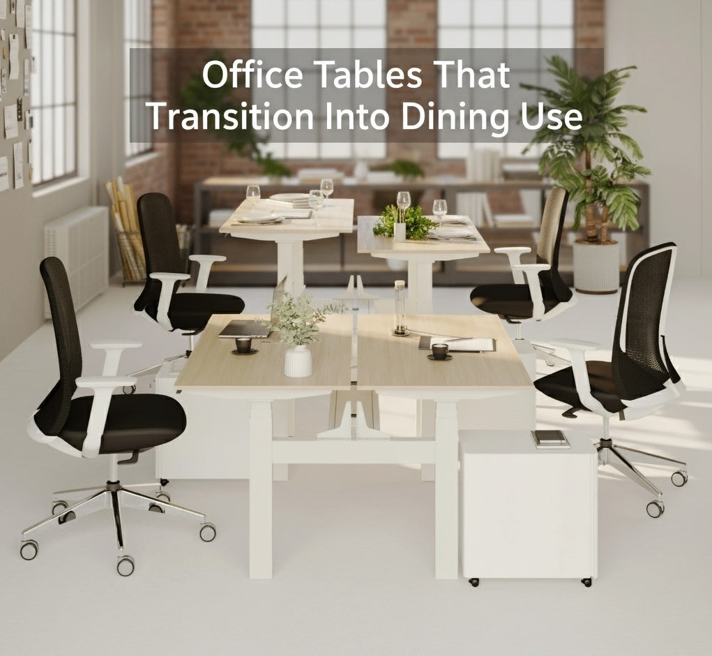 Office Tables That Transition Into Dining Use