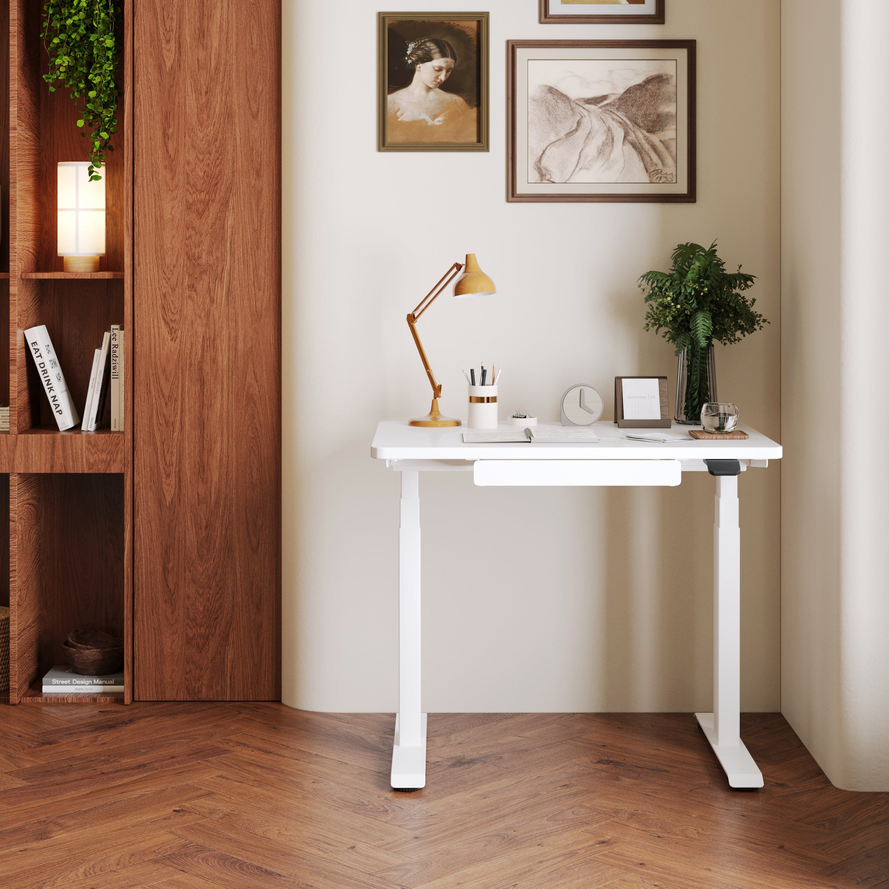Small Standing Desk for Small Spaces That Still Fits Dual Monitors
