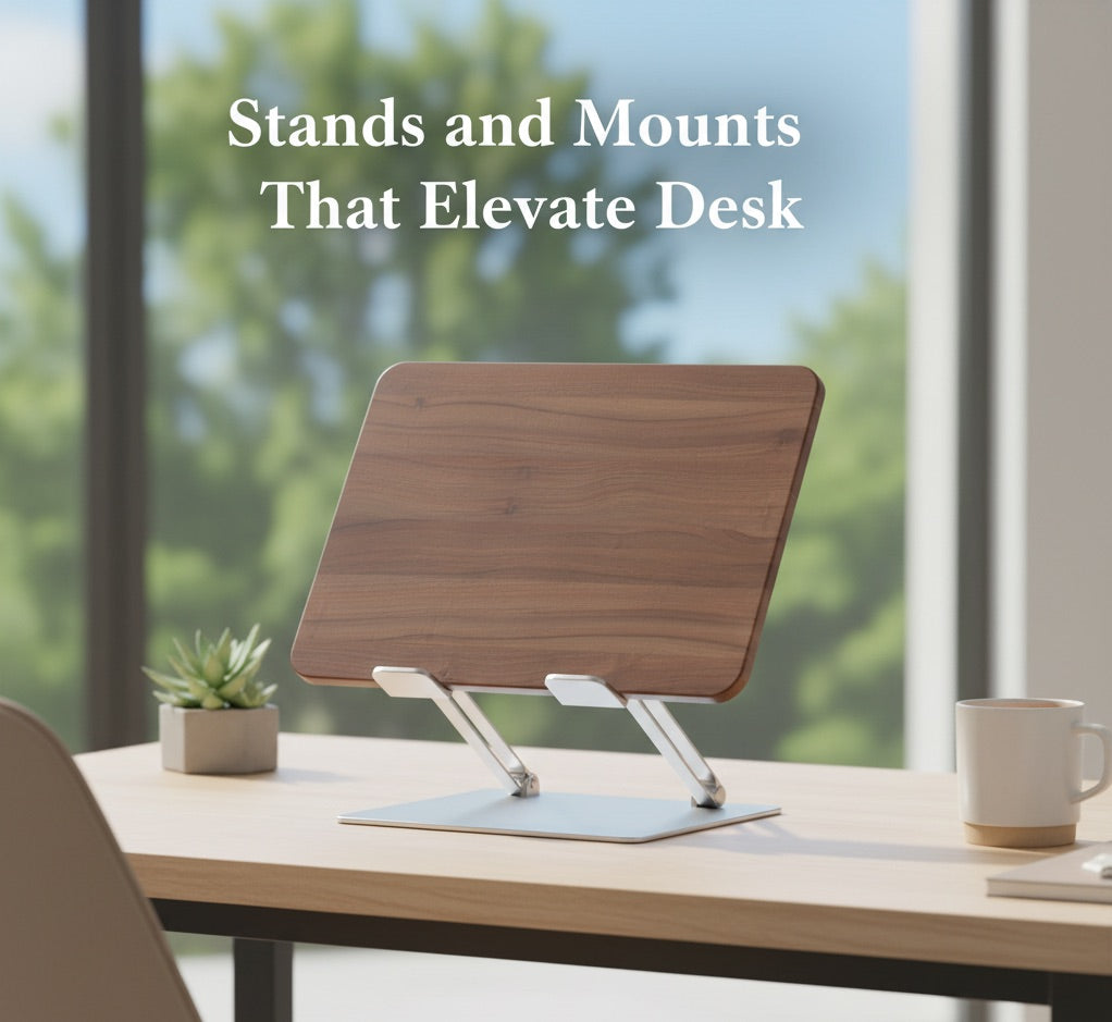 Stands and Mounts That Elevate Desk