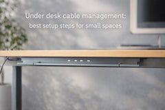 Under desk cable management: best setup steps for small spaces