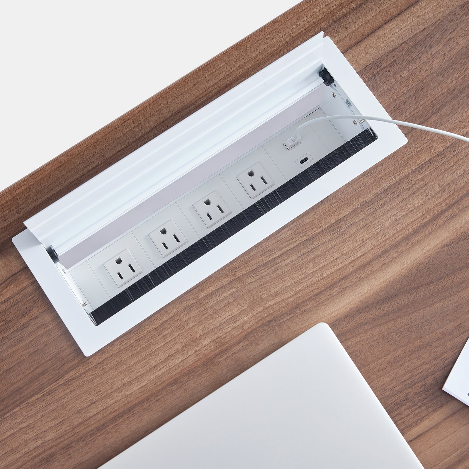 Built In Desk Power Outlet Ideas for Workflows