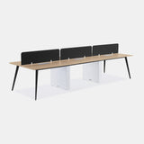 Six Person Workstation Desk Panel