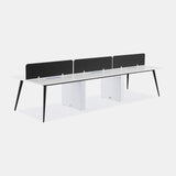 Six Person Workstation Desk Panel