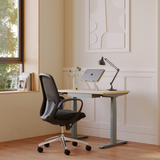 Urbanica Coastal Bundle arranged as a space saving ergonomic workstation