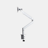 Urbanica Ergonomic Arm – A modern, fully adjustable monitor mount offering seamless height, tilt, and swivel adjustments. Designed to enhance ergonomics, save desk space, and boost productivity in any workspace.