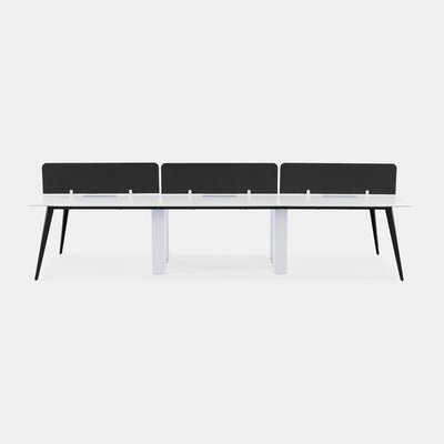 Six Person Workstation Desk Panel