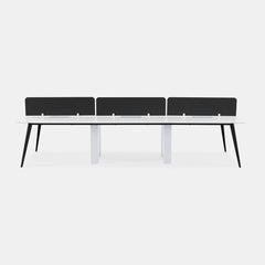 Six Person Workstation Desk Panel