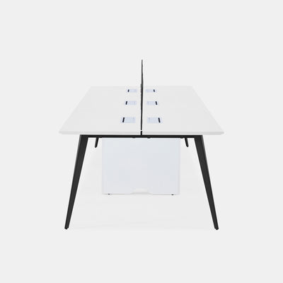 Six Person Workstation Desk Panel