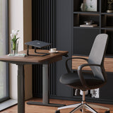 Urbanica Relaxed Bundle arranged as an ergonomic desk and chair workstation